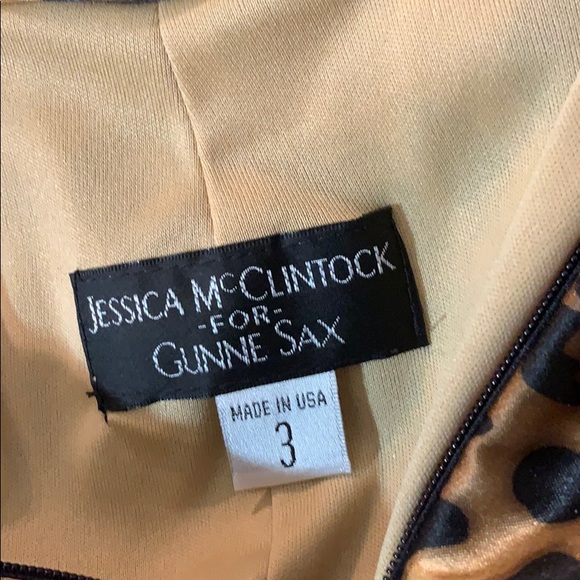 3/$20 Gunne Sax Leopard print halter top dress - Picture 8 of 8